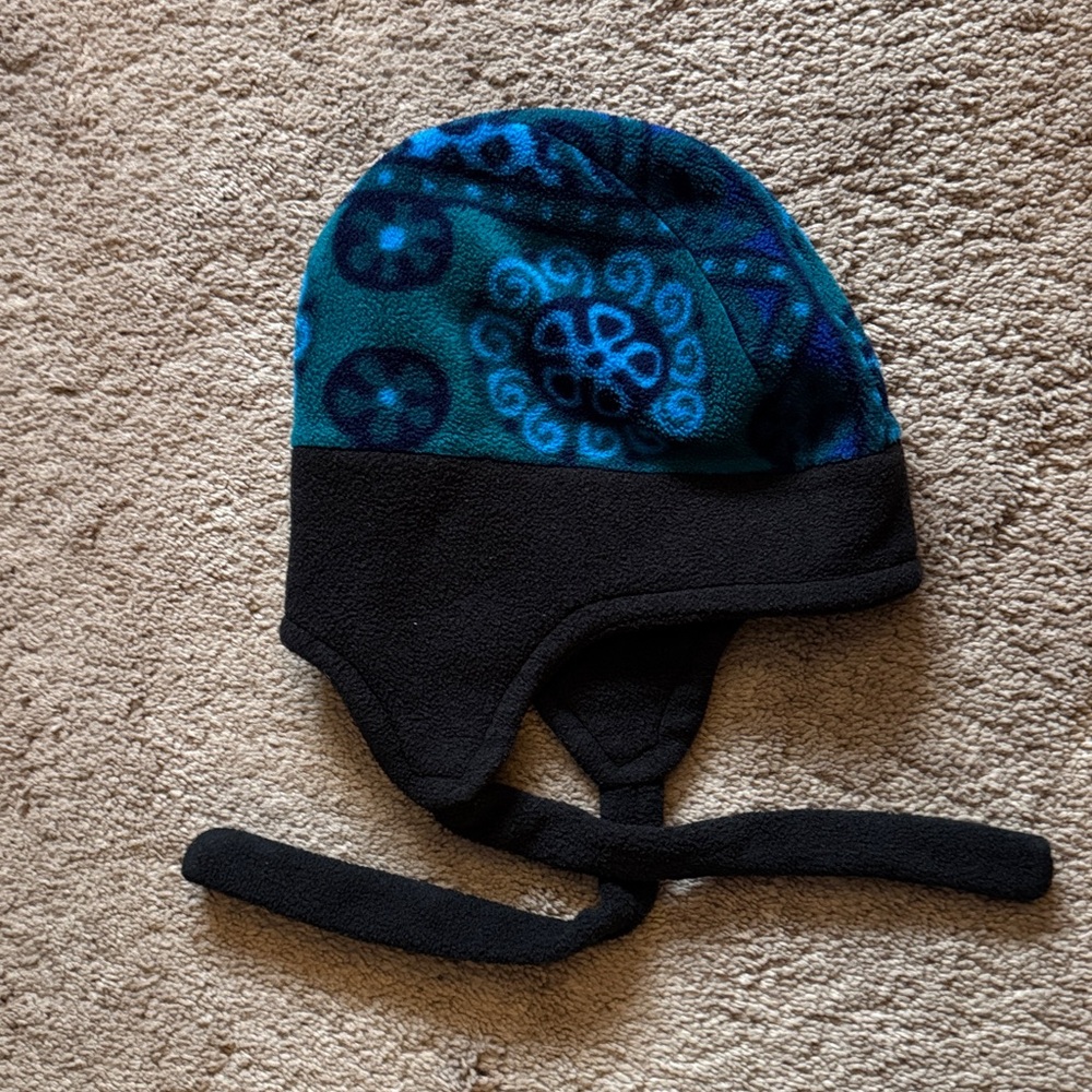 Perigee Unisex Blue and Black Fleece Hat